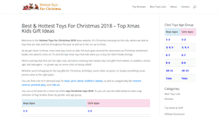 Desktop Screenshot of hottesttoysforchristmas.com